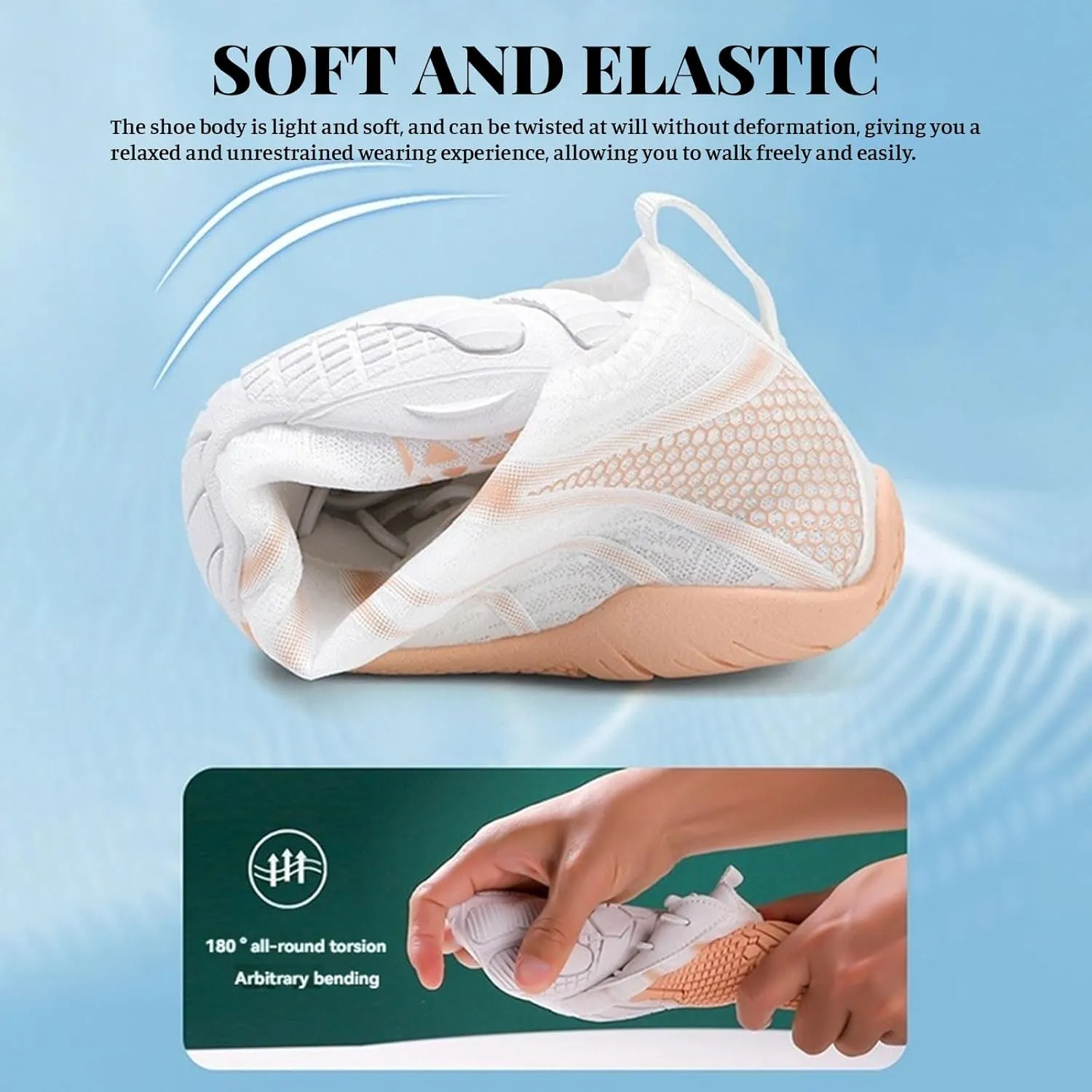 Grounded Footwear for Women Non Slip Barefoot Shoes Running Hiking Walking Shoe for Men Healthy & Non-Slip Wide Toe Box Beach Sneaker Lightweight Breathable Water Resistant Sneakers Comfort Wear Shoes