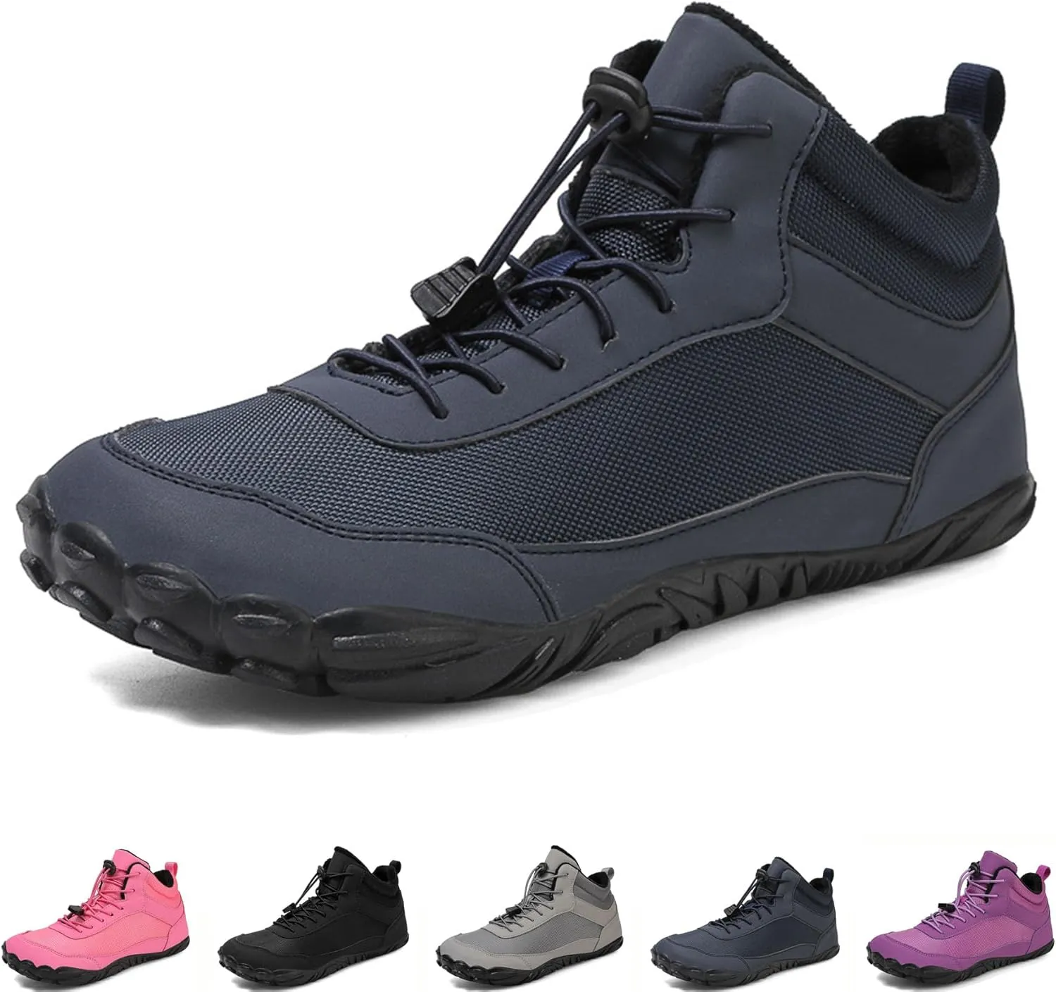 Grounded Winter Footwear For Women, Hike Winter Footwear Barefoot Womens Boots Men, Waterproof Wide Toe Box Barefoot Winter
