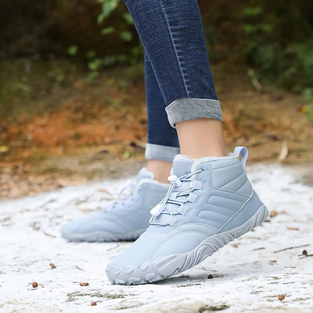 Grounded Winter Footwear For Women, Hike Winter Footwear Barefoot Womens Boots Men, Waterproof Wide Toe Box Barefoot Winter