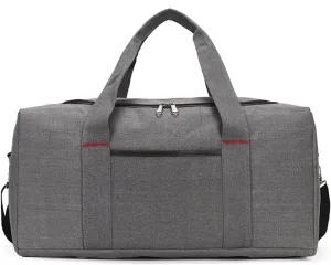 Gym Bags Men Canvas Travel Duffle Bag Large Capacity Travel Organizer Women Travel Luggage Bag Casual Weekend Bag Outdoor Overnight Bag (Color : Blue) (Grey)