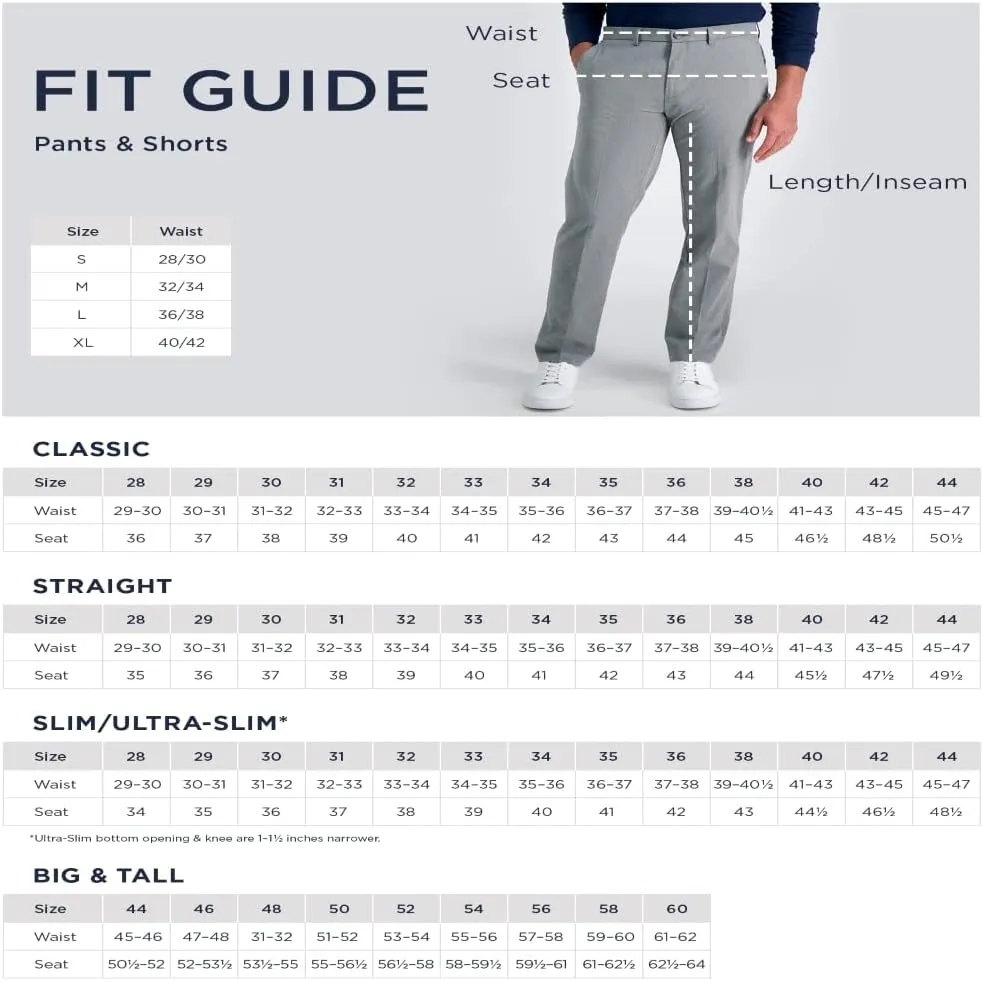 Haggar Men's Life Khaki Comfort Flat Front Straight Fit Chino Pant