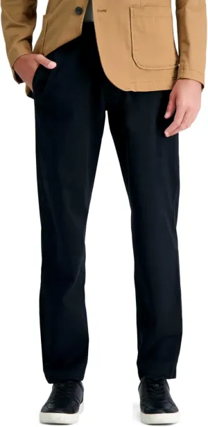 Haggar Men's Life Khaki Comfort Flat Front Straight Fit Chino Pant