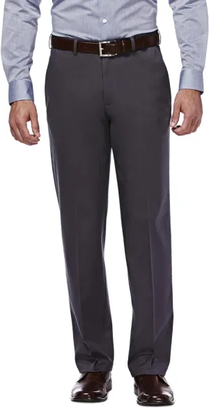 Haggar Men's Premium No Iron Khaki Classic Fit Flat Front Casual Pant (Regular and Big & Tall Sizes)