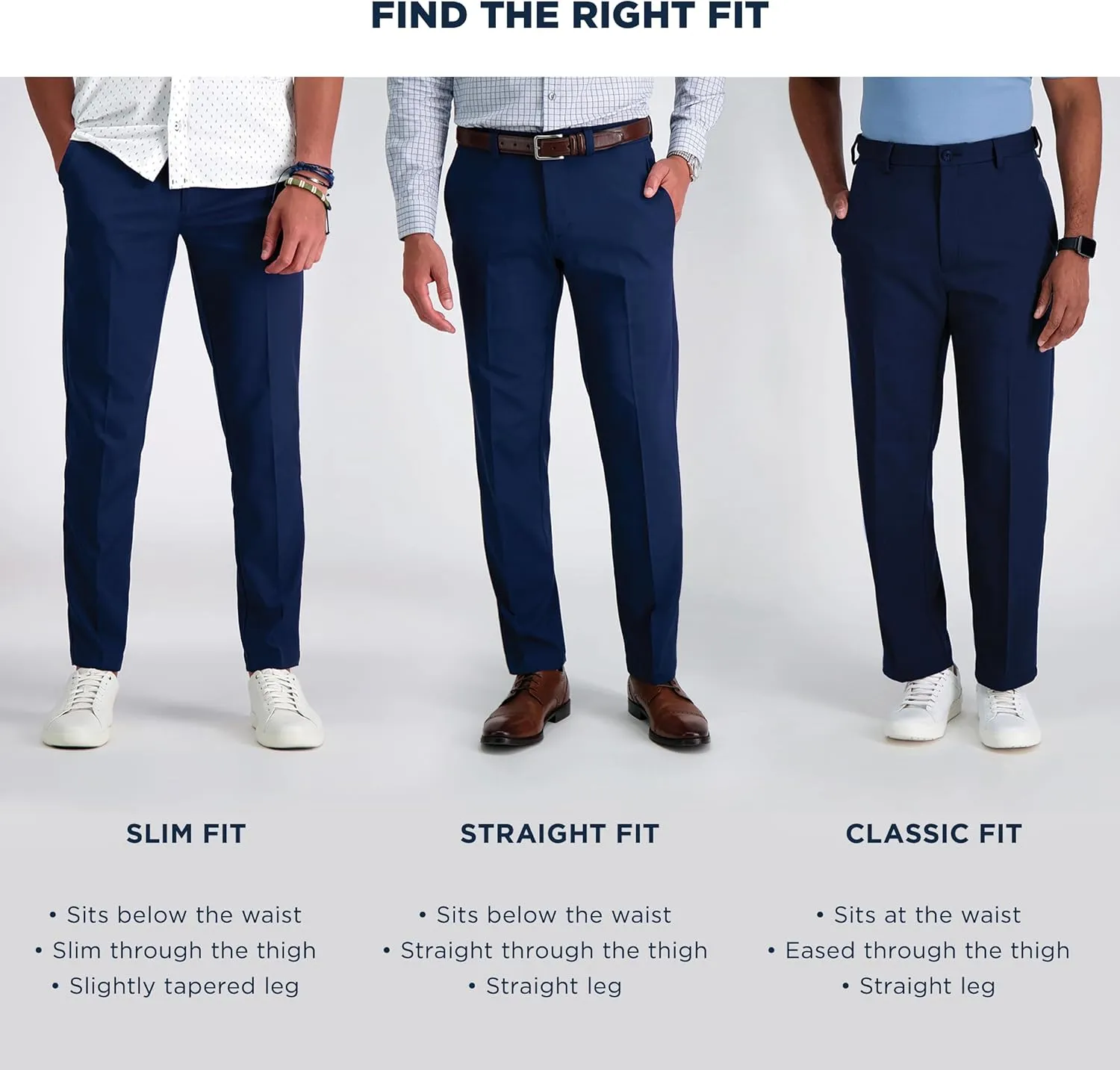 Haggar Men's Smart Wash Premium Stretch Classic Fit Regular and Big & Tall Suit Separates(Pants & Jackets)