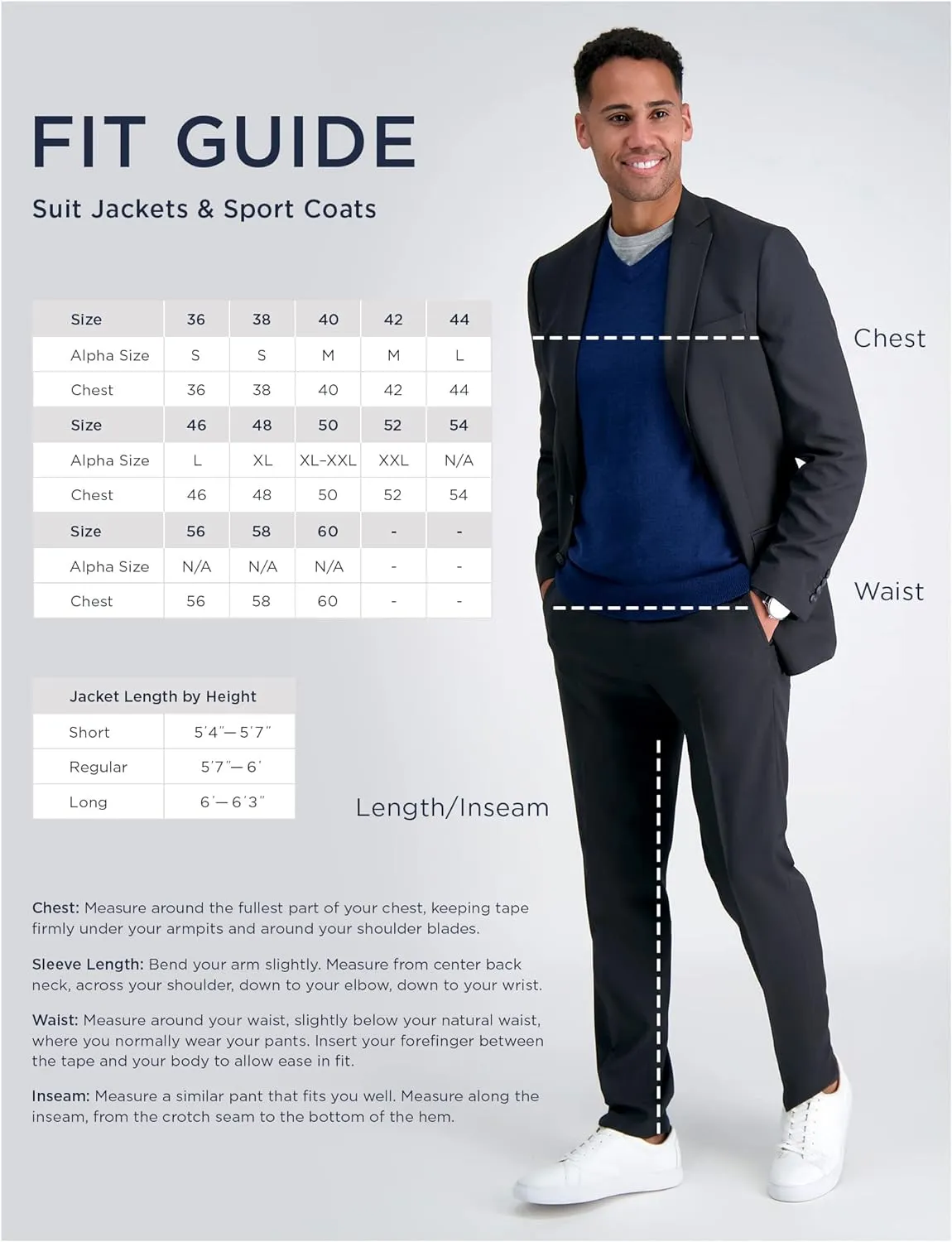 Haggar Men's Smart Wash with Repreve Tailored Fit Suit Separates-Pants & Jackets