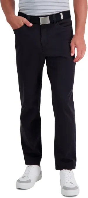Haggar Men's The Active Series Slim/Straight Fit Flat Front Pant