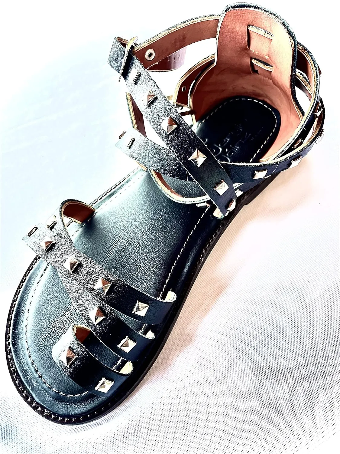 Handcrafted Zeus model sandals in goatskin for men made to measure in different colors and sizes (17)