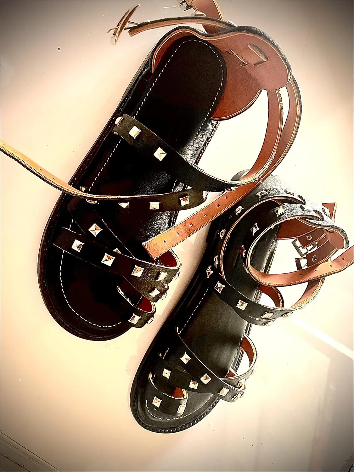 Handcrafted Zeus model sandals in goatskin for men made to measure in different colors and sizes (17)