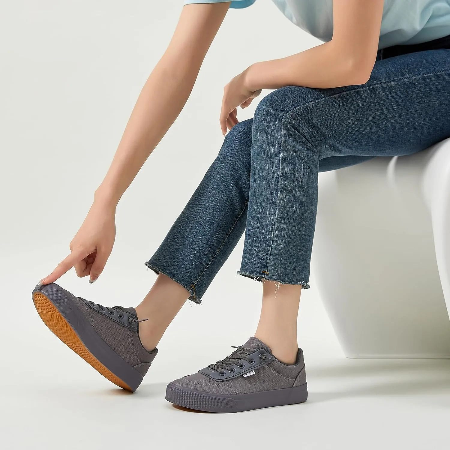hash bubbie Unisex Slip on Sneakers Women's Canvas Sneakers Classic Non Slip Canvas Shoes Casual Tennis Shoes for Men