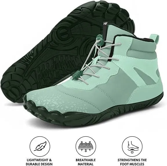 HF Vindra Flex Non-Slip and Universal Winter Barefoot Shoes for Women Men, Wide Toe Box, Lightweight walking Boots Promotes Healthy Foot Posture