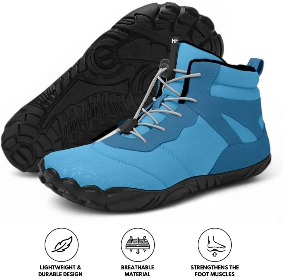 HF Vindra Flex Non-Slip and Universal Winter Barefoot Shoes for Women Men, Wide Toe Box, Lightweight walking Boots Promotes Healthy Foot Posture