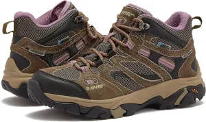 HI-TEC Apex Lite Mid WP Waterproof Hiking Boots for Women, Lightweight Outdoor and Trail Shoes