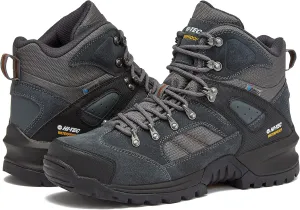 HI-TEC Black Rock WP Mid Men's Waterproof Hiking Boots, Lightweight Breathable Backpacking and Trail Shoes