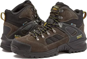 HI-TEC Black Rock WP Mid Men's Waterproof Hiking Boots, Lightweight Breathable Backpacking and Trail Shoes