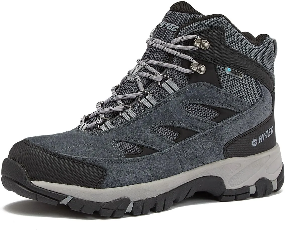 HI-TEC Yosemite WP Mid Waterproof Hiking Boots for Men, Lightweight Breathable Outdoor Trekking Shoes