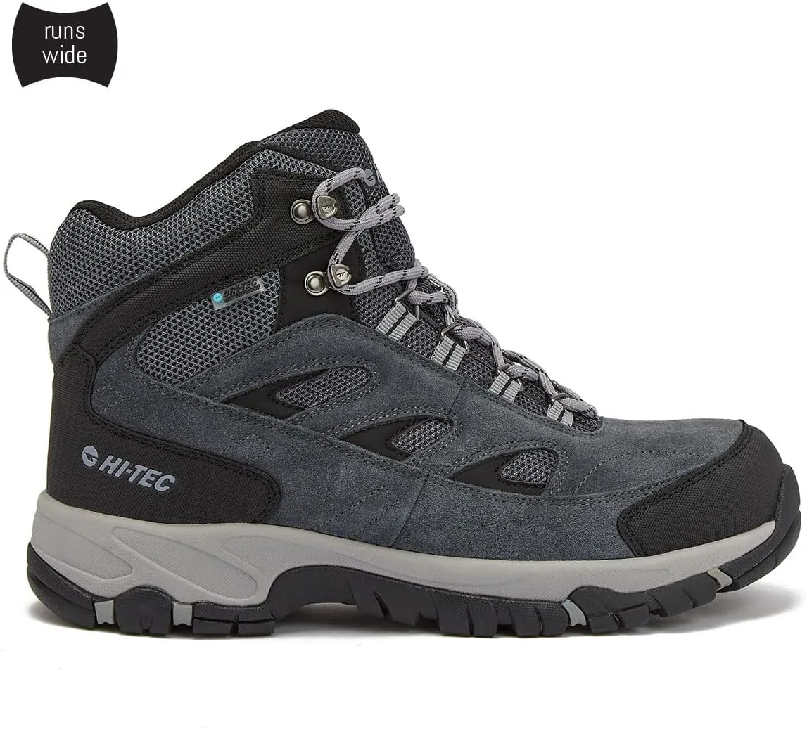 HI-TEC Yosemite WP Mid Waterproof Hiking Boots for Men, Lightweight Breathable Outdoor Trekking Shoes