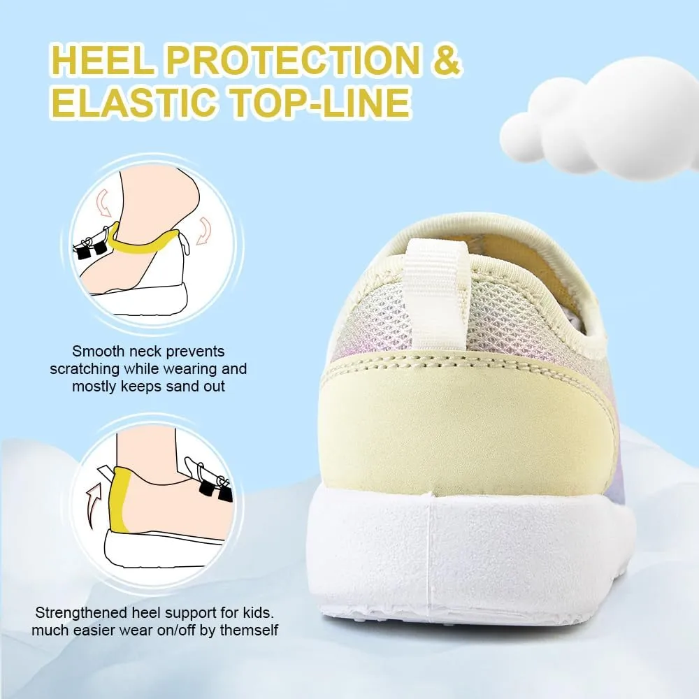 HIITAVE Girls Shoes Kids Slip on Tennis Sneakers Walking Running Athletic Gym Shoes