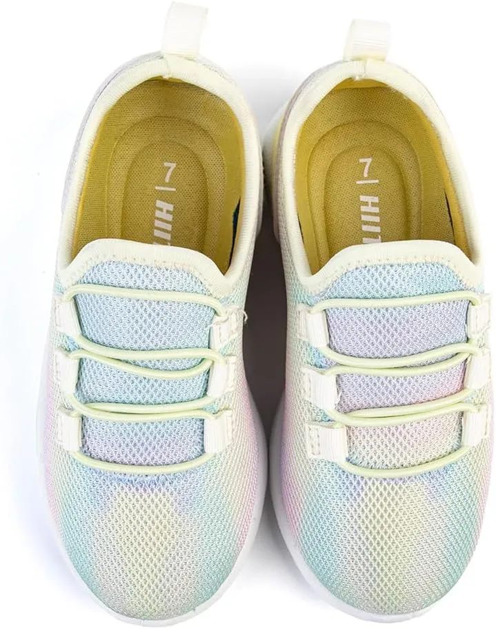 HIITAVE Girls Shoes Kids Slip on Tennis Sneakers Walking Running Athletic Gym Shoes