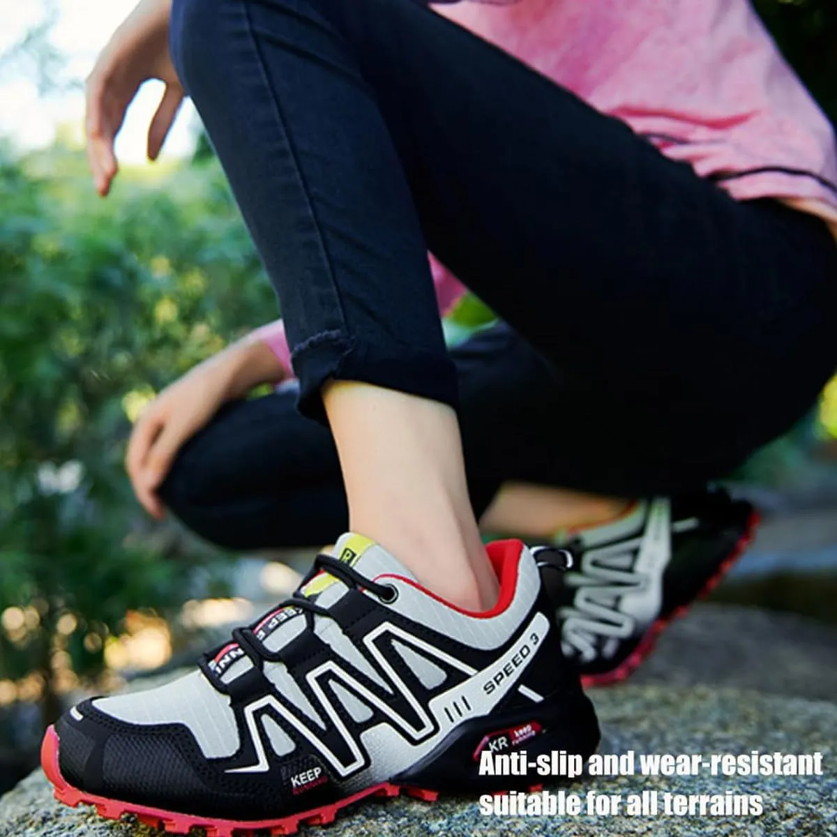 Hike Balance Shoes Women Men, Hike Orthopedic Sneakers, Breathable Non-Slip Wide Toe Box Climbing Boots
