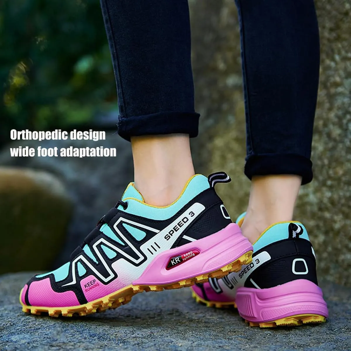 Hike Balance Shoes Women Men, Hike Orthopedic Sneakers, Breathable Non-Slip Wide Toe Box Climbing Boots