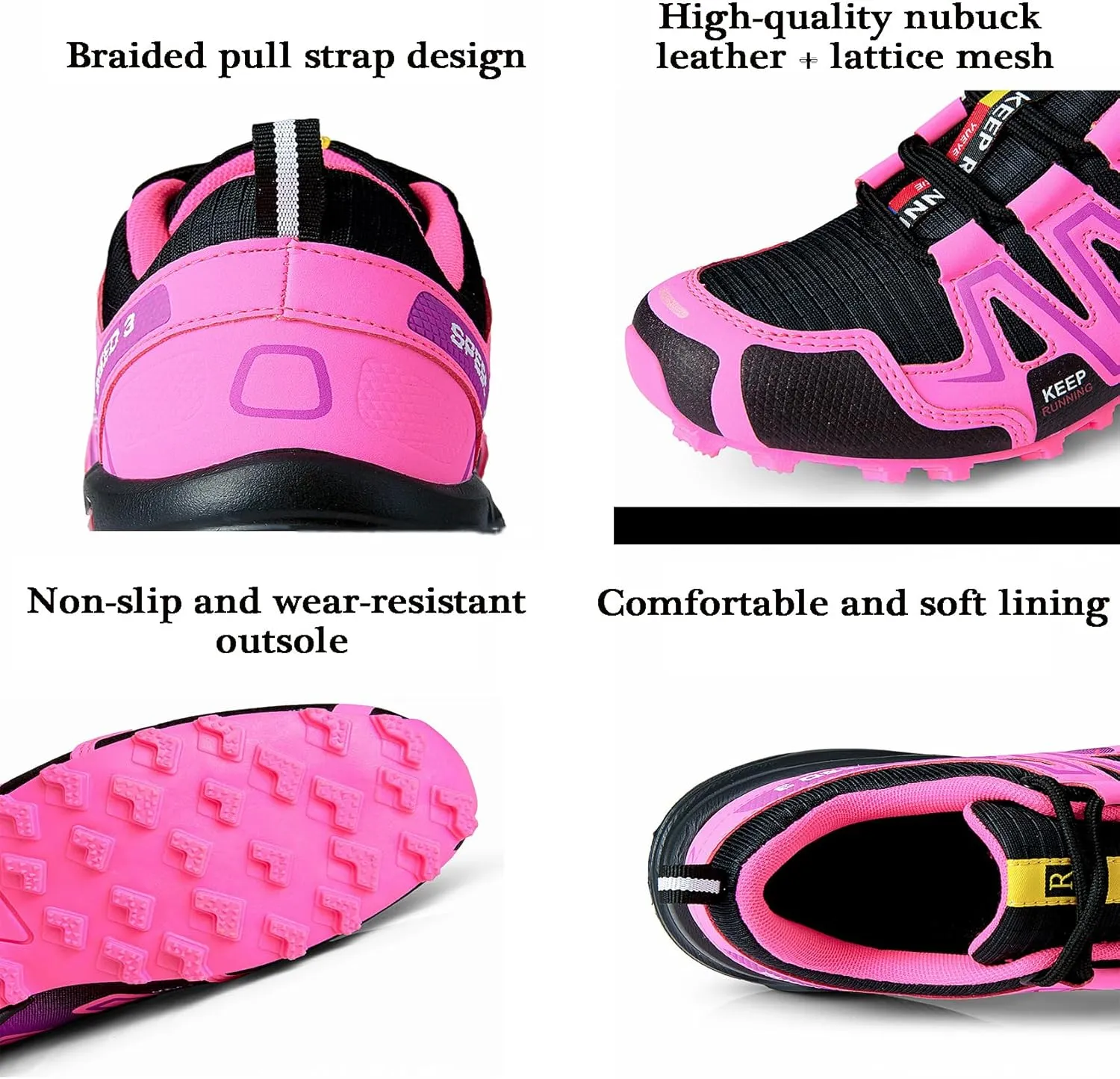 Hike Balance Shoes Women Men, Orthopedic Shoes, Hiking Shoe for Outdoor, Breathable Non-Slip Wide Toe Box Climbing Boots