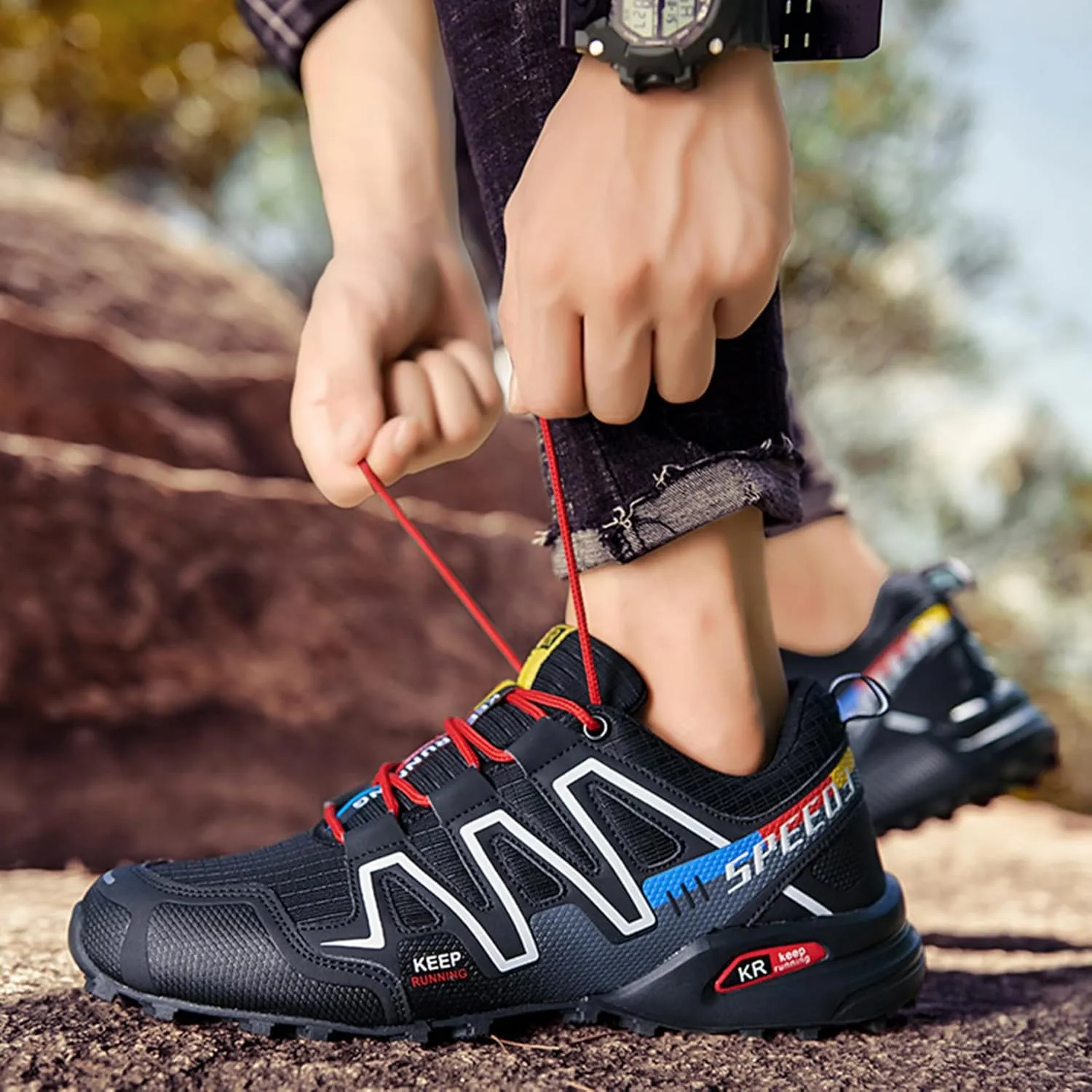 Hike Balance Shoes Women Men, Orthopedic Shoes, Hiking Shoe for Outdoor, Breathable Non-Slip Wide Toe Box Climbing Boots