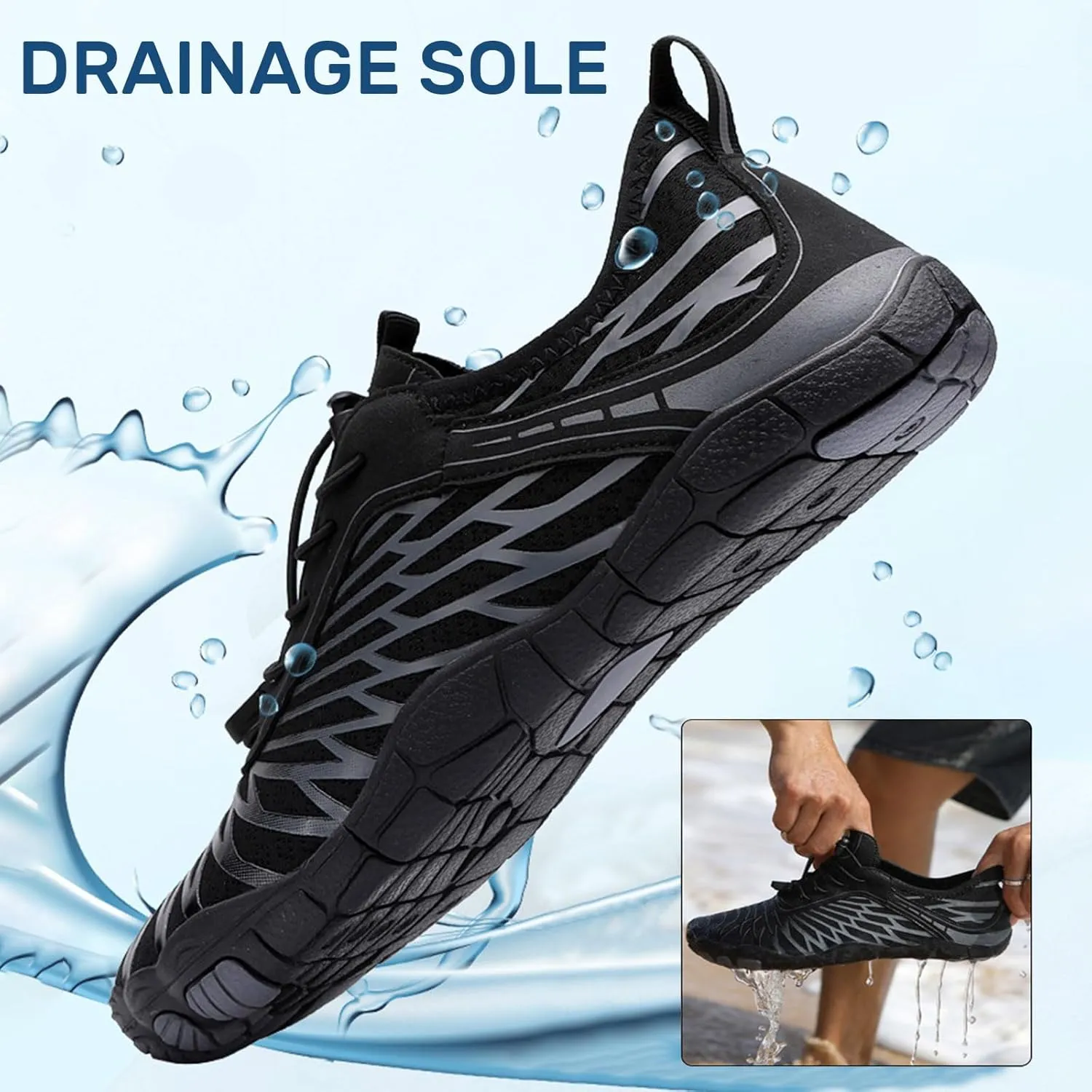 Hike Barefoot Footwear Shoes Women Men Pro Barefoot Shoes Healthy & Non Slip Wide Toe Box Womens Mens Lightweight Breathable Sports Hiking Walking Shoes Unisex