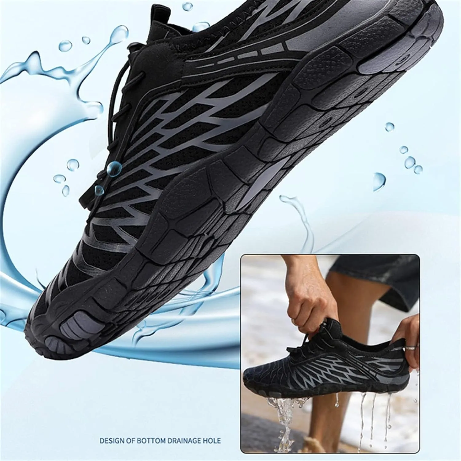 Hike Barefoot Footwear Women Men Pro Barefoot Shoes with Wide Toe Box Healthy & Non-Slip Hiking Shoes Unisex Women Water Shoe Men Outdoor Athletic Lightweight Breathable Comfy Athletic Footwear