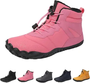 Hike Barefoot Footwear Womens Men, Winter Anti-Slip Ankle Boots Zero Drop Sole Trail Running Sneakers Wide Toe Box