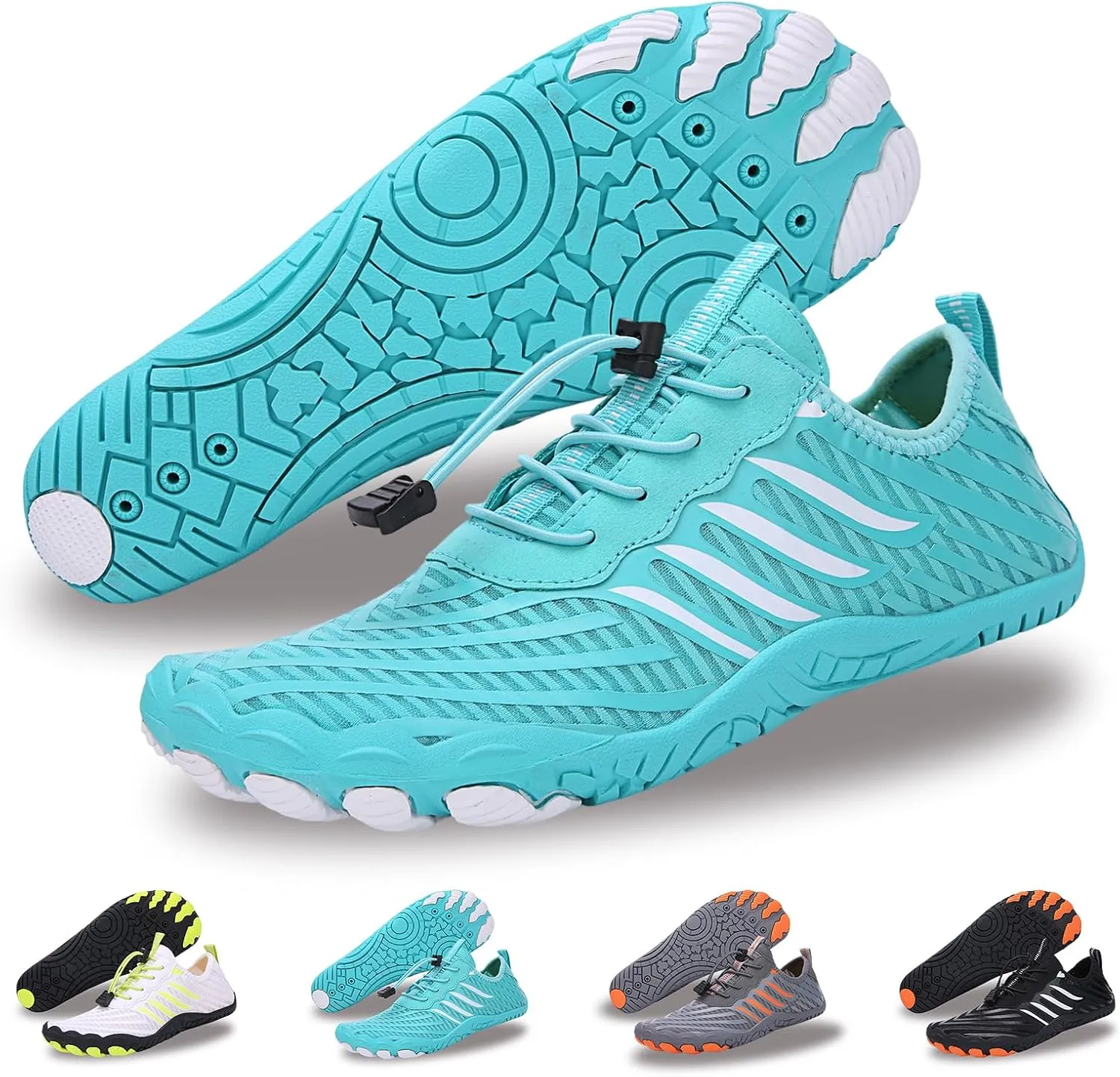 Hike Barefoot Shoes for Women Men - Quick Dry Wide Toe Box Beach Swim Athletic Sports Shoes, Non-Slip Hike Yoga Lightweight Footwear Aqua Hiking Walking Kayaking Diving Surfing