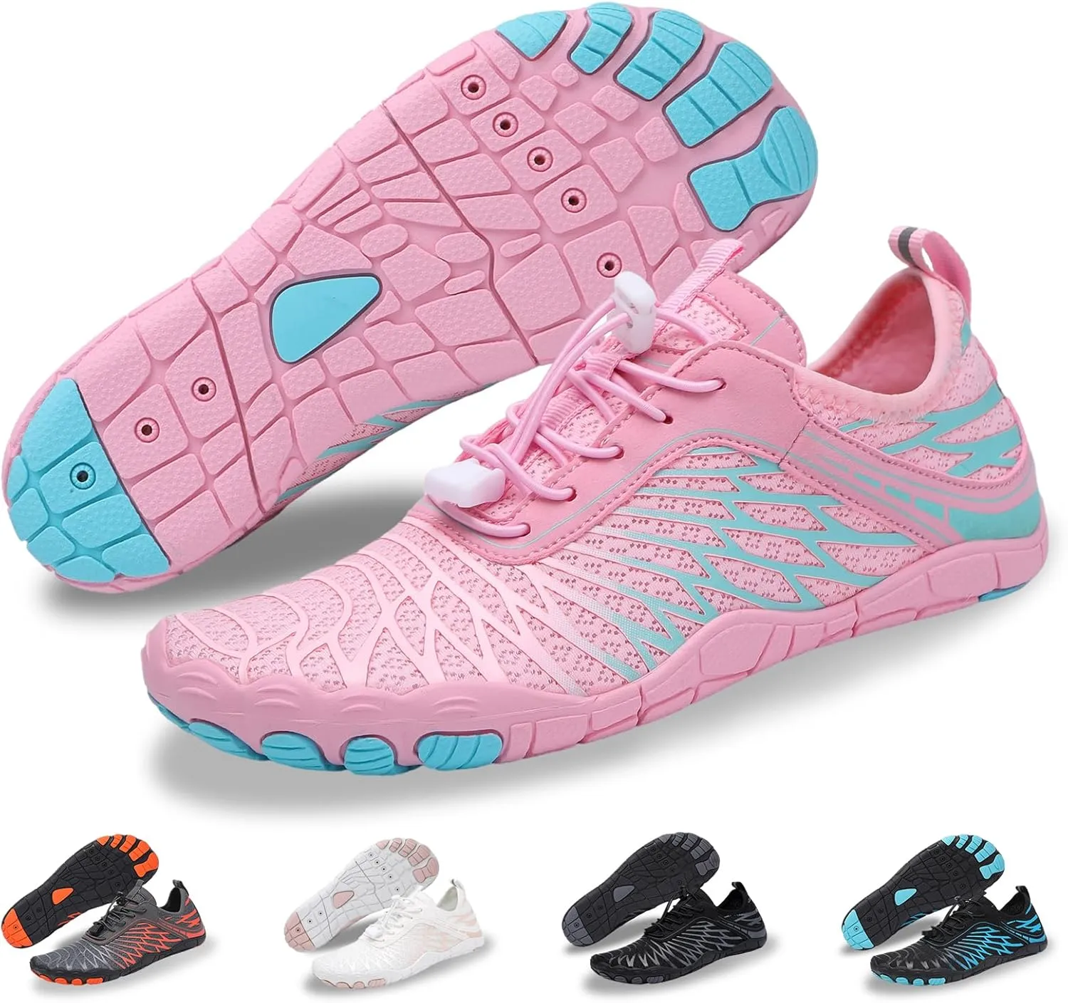Hike Barefoot Shoes for Women Men - Quick Dry Wide Toe Box Beach Swim Athletic Sports Shoes, Non-Slip Hike Yoga Lightweight Footwear Aqua Hiking Walking Kayaking Diving Surfing