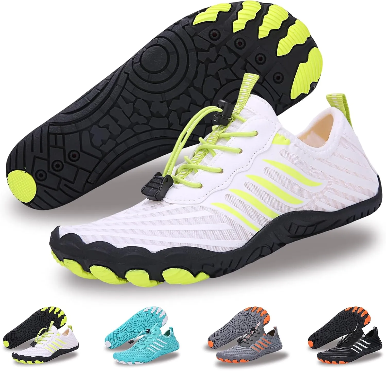 Hike Barefoot Shoes for Women Men - Quick Dry Wide Toe Box Beach Swim Athletic Sports Shoes, Non-Slip Hike Yoga Lightweight Footwear Aqua Hiking Walking Kayaking Diving Surfing