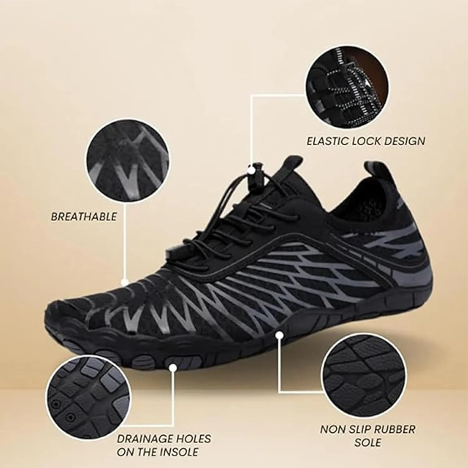 Hike Barefoot Shoes Women Men Pro Footwear Barefoot Shoes Womens Wide Toe Box Healthy & Non-Slip Athletic Hiking Walking Barefoot Shoes Unisex