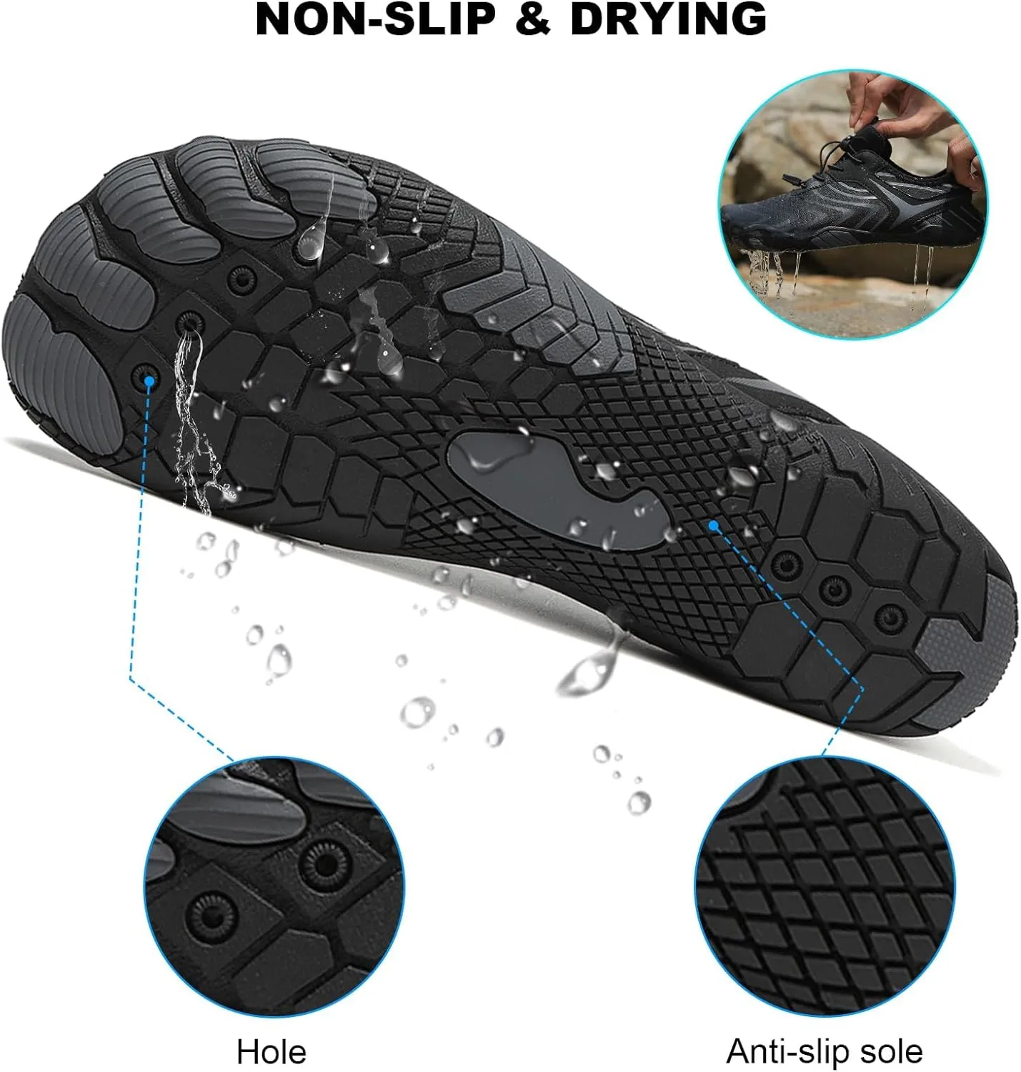 Hike Barefoot Shoes Women Men, Womens Footwear, Healthy & Non-Slip, Trail Running Shoes with Wide Toe and Zero Drop, for Both Genders, as Grounded Footwear