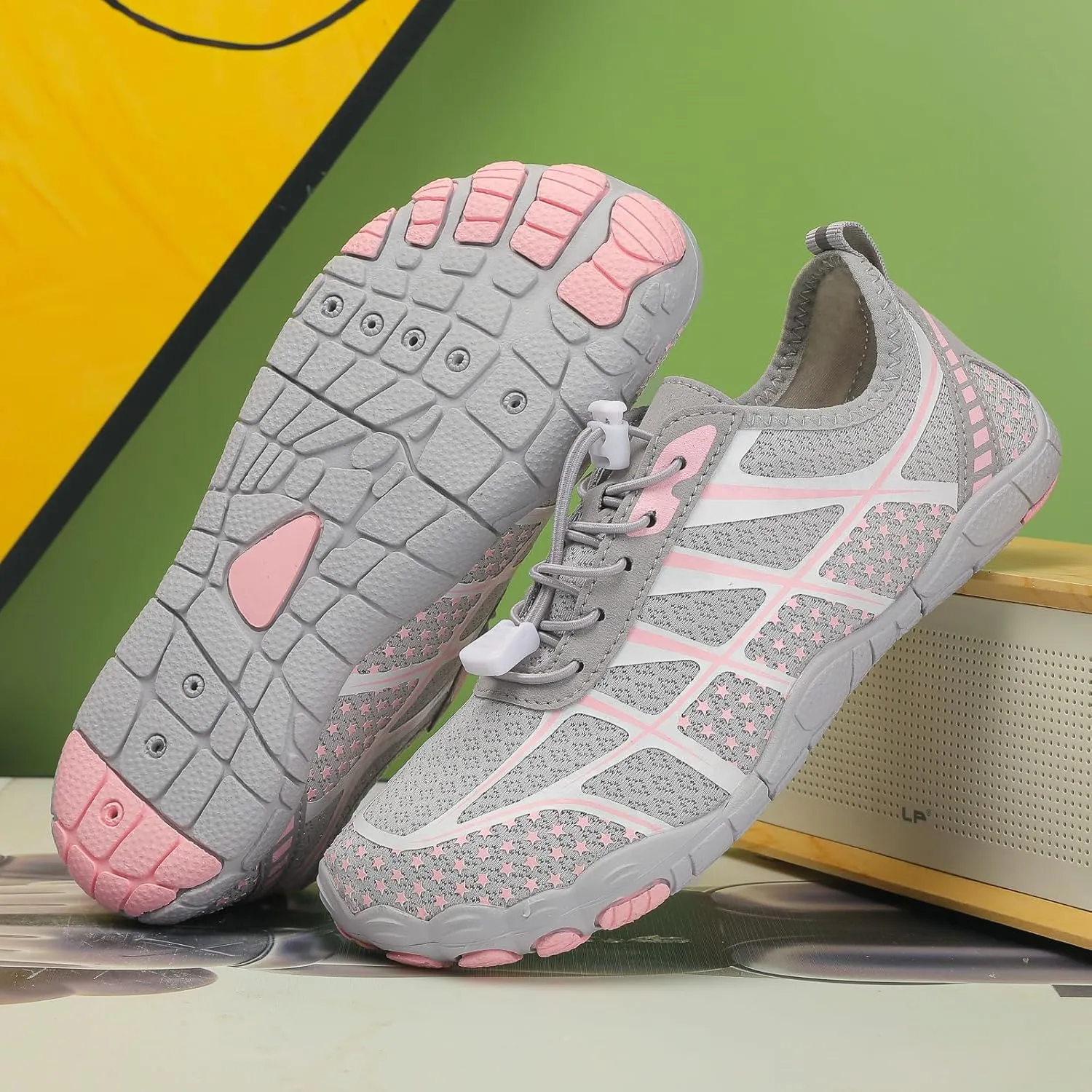 Hike Barefoot Shoes Women Wide Toe Box Grounded Footwear for Men Water Resistant Breathable Non Slip Shoes Minimalist Athletic Walking Running Sneakers Lightweight Hiking Shoe Unisex
