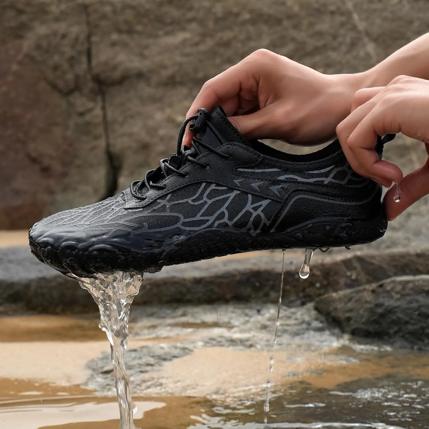 Hike Barefoot Shoes Women Wide Toe Box Grounded Footwear for Men Water Resistant Breathable Non Slip Shoes Minimalist Athletic Walking Running Sneakers Lightweight Hiking Shoe Unisex