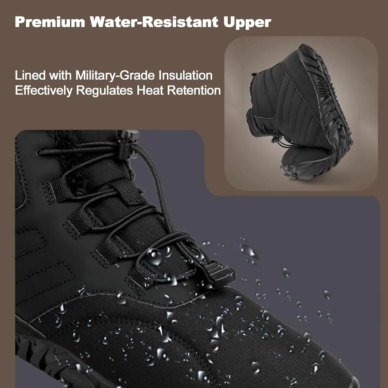 Hike Waterproof Barefoot Shoes Men or Hike Barefoot Shoes Womens Walking Hiking Boots for Women Men Trail Running Healthy Non-Slip
