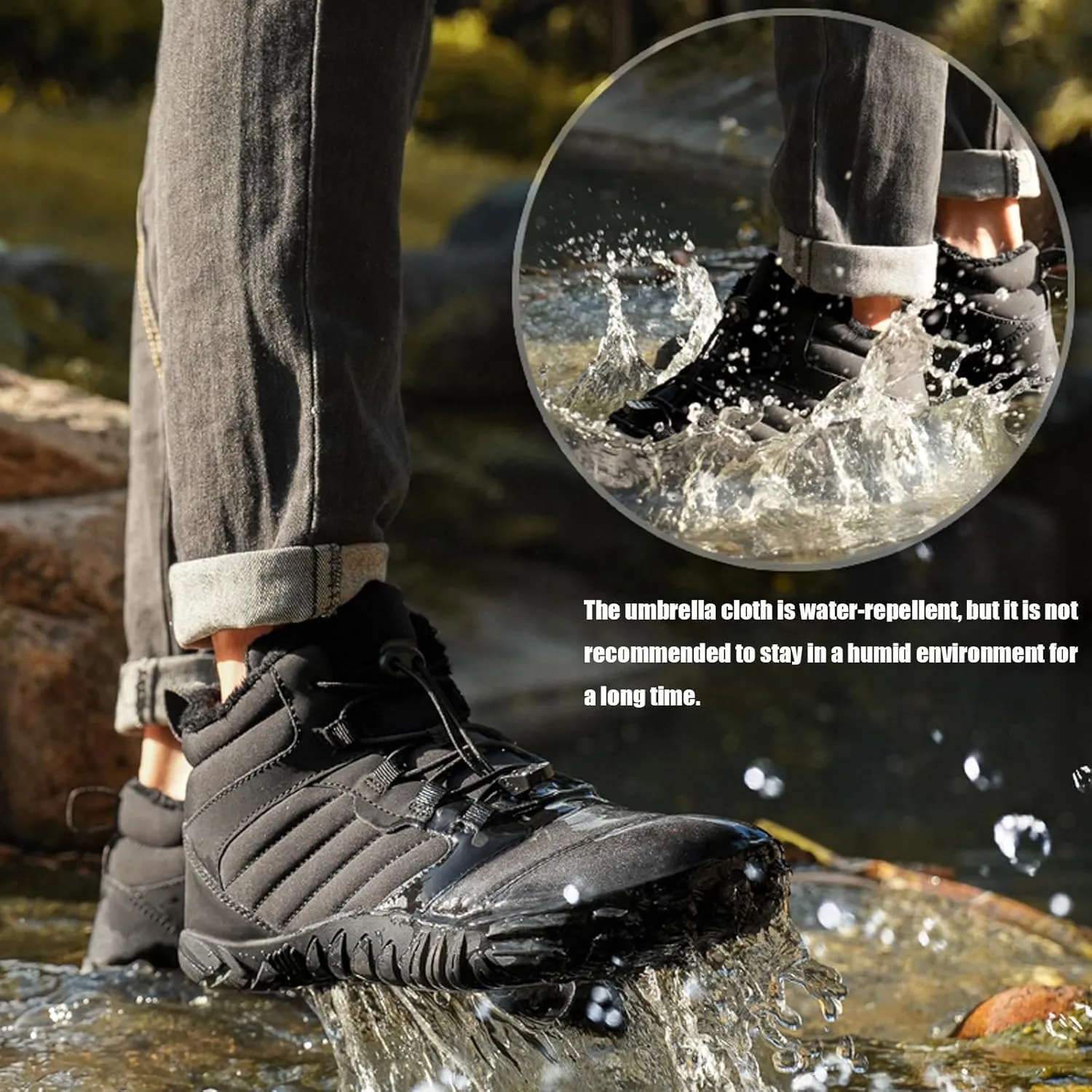 Hike Winter Footwear Barefoot Shoes Women Men, 2024 Waterproof Wide Toe Box Barefoot Shoes, Walking Boots