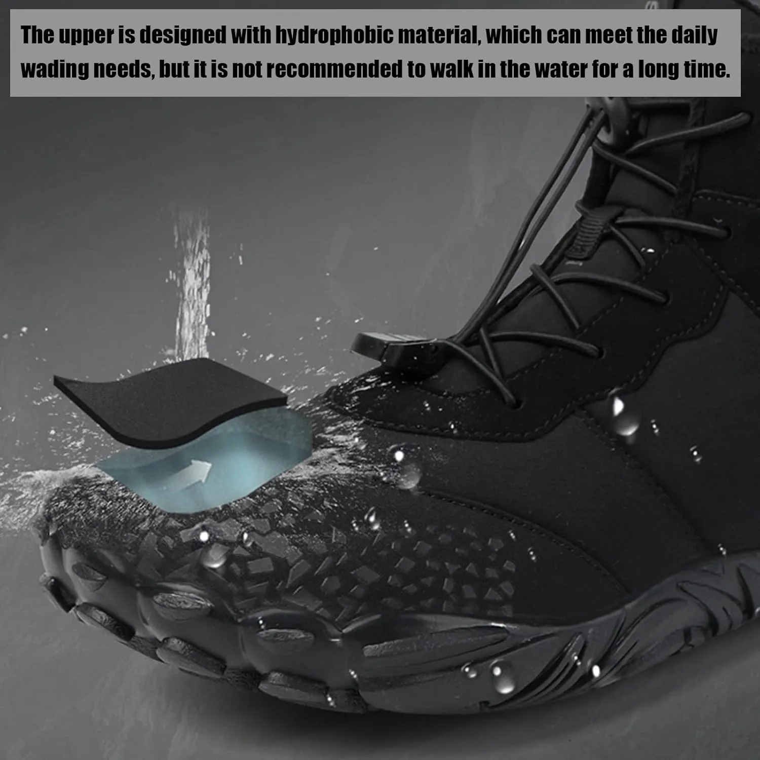 Hike Winter Footwear Barefoot Shoes Women Men, 2024 Waterproof Wide Toe Box Barefoot Shoes, Walking Boots