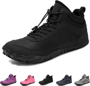 Hike Winter Footwear Barefoot Shoes Womens Men, Wide Toe Box Non-Slip Waterproof Minimalist Walking Snow Boots Sneakers