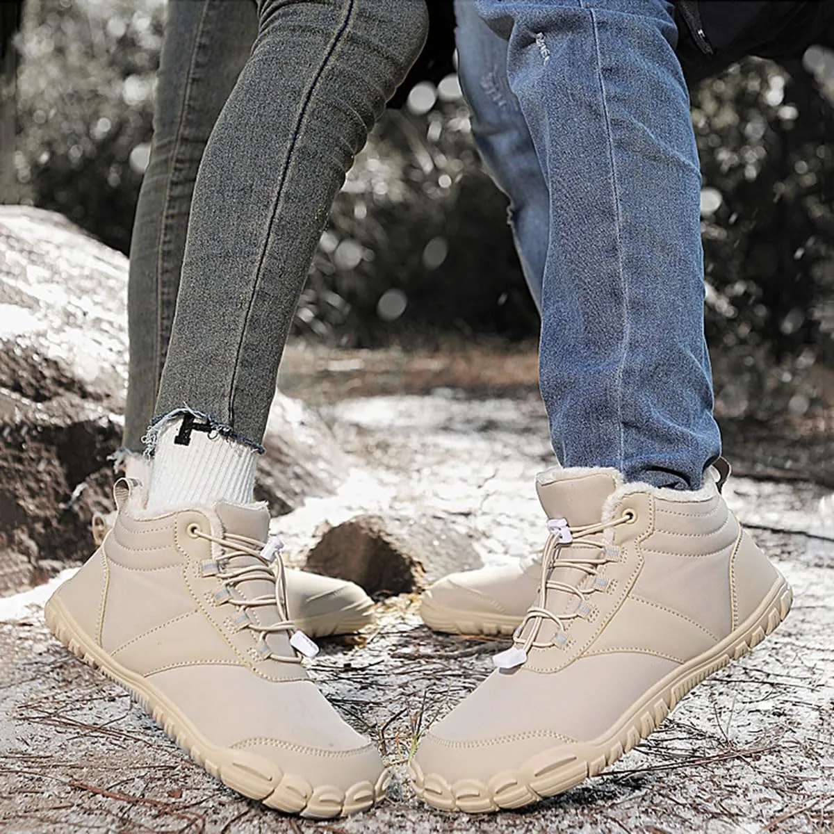 Hike Winter Footwear Barefoot Shoes Womens, Waterproof Hiking Boots, Wide Wide Toe Box Walking Shoes Men