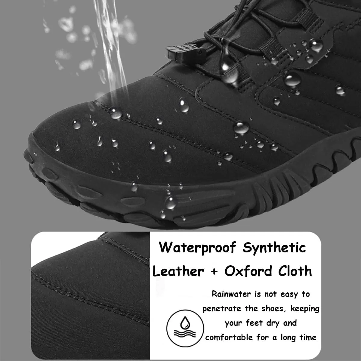 Hike Winter Footwear Barefoot Shoes Womens, Waterproof Hiking Boots, Wide Wide Toe Box Walking Shoes Men