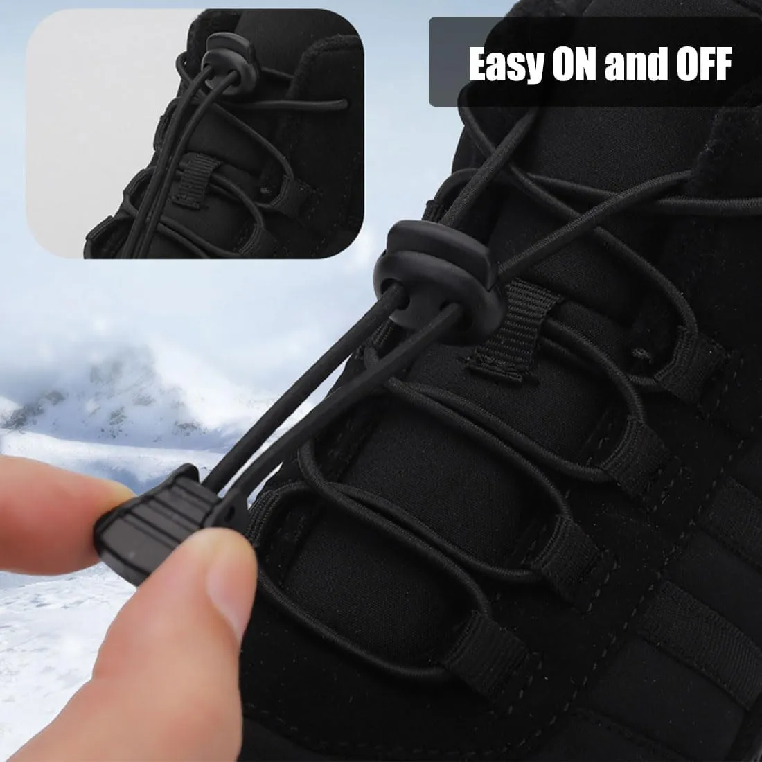 Hike Winter Footwear Barefoot Womens Mens, Waterproof Non-Slip Barefoot Winter Boots Wide Toe Box