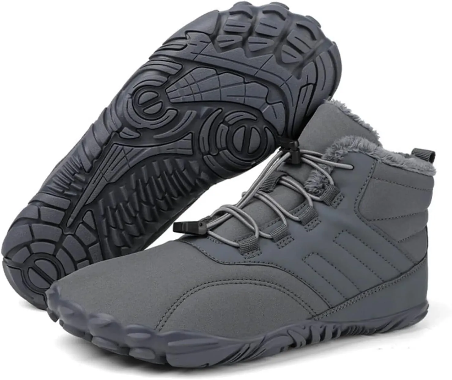 Hike Winter Footwear Barefoot Womens Mens, Waterproof Non-Slip Barefoot Winter Boots Wide Toe Box