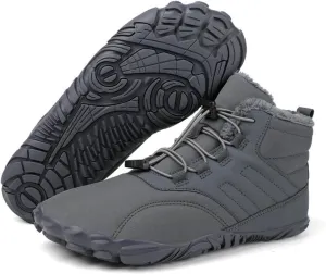 Hike Winter Footwear Barefoot Womens Mens, Waterproof Non-Slip Barefoot Winter Boots Wide Toe Box