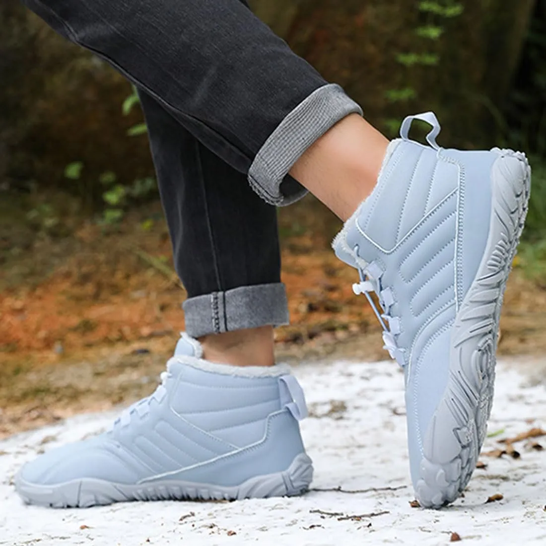 Hike Winter Footwear Barefoot Womens Mens, Waterproof Non-Slip Barefoot Winter Boots Wide Toe Box