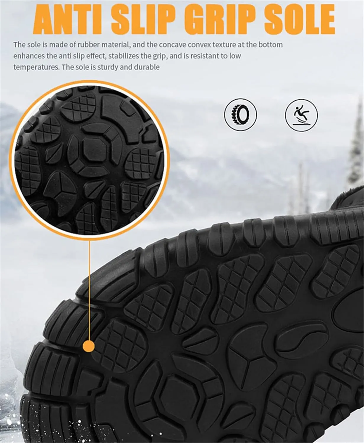 Hike Winter Footwear Barefoot Womens Mens, Waterproof Non-Slip Barefoot Winter Boots Wide Toe Box