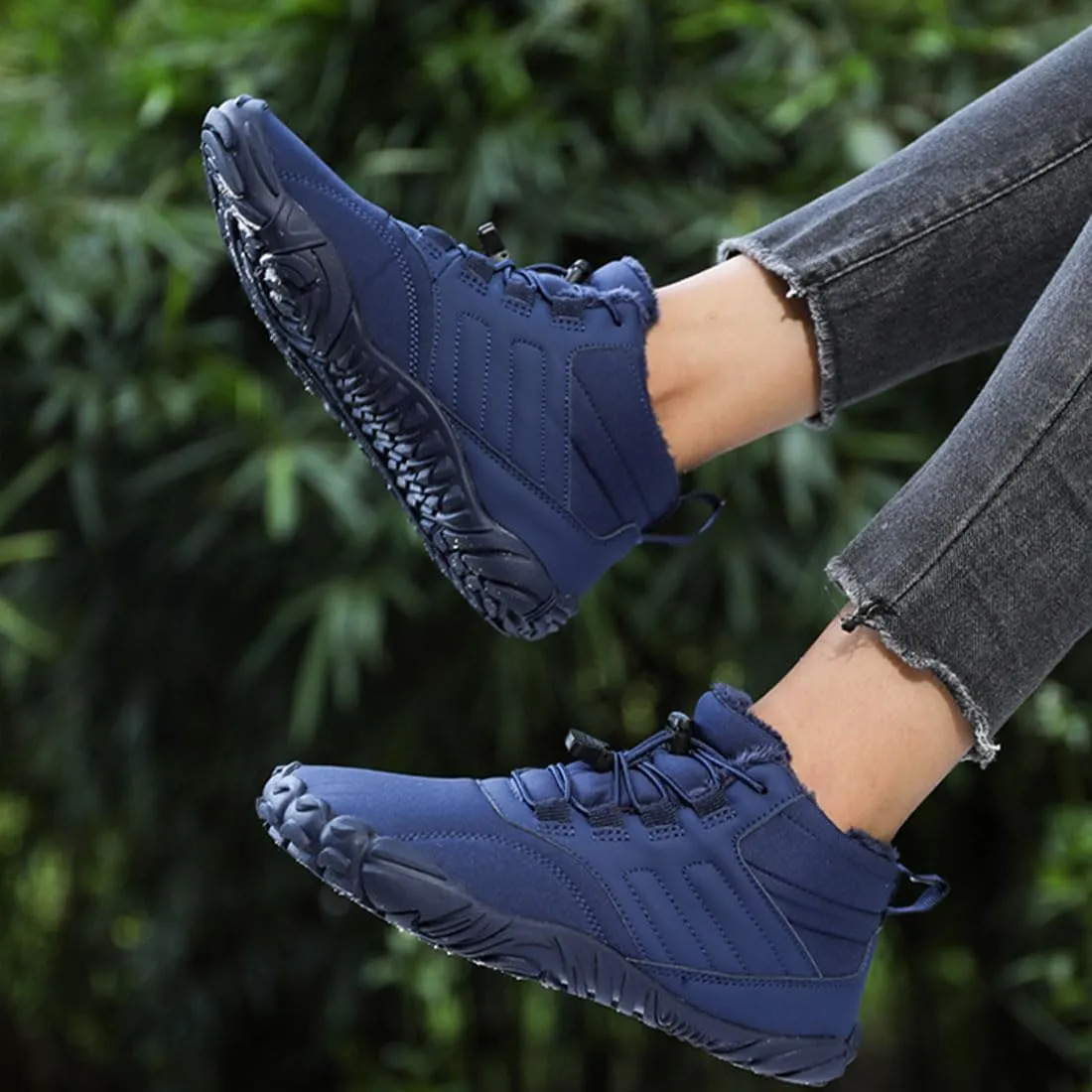 Hike Winter Footwear Barefoot Womens Mens, Waterproof Non-Slip Barefoot Winter Boots Wide Toe Box