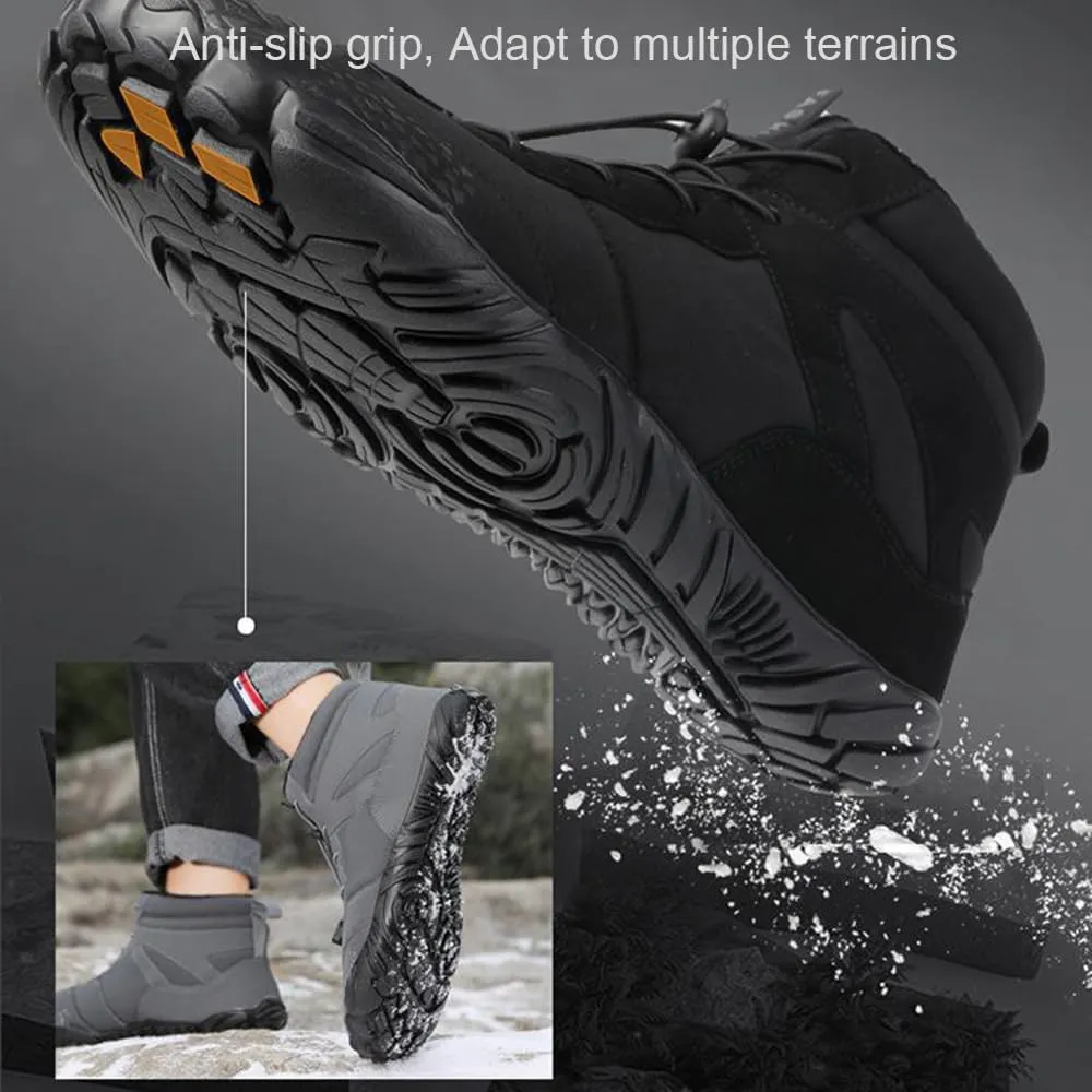 Hike Winter Footwear Barefoot Womens, Walking Hiking Winter Barefoot Shoes Women, Barefoot Shoes Men Women Waterproof Wide Toe Box Boots