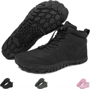 Hike Winter Footwear Barefoot Womens, Warm Waterproof Hiking Winter Barefoot Shoes Men, Anti-slip Barefoot Boots Winter